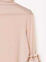 【3色展開】Emerald Motel フリルデザイン タートルネック シアーカットソー