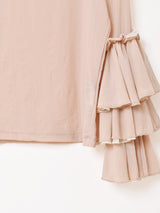 【3色展開】Emerald Motel フリルデザイン タートルネック シアーカットソー