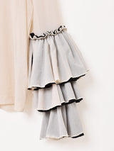 【3色展開】Emerald Motel フリルデザイン タートルネック シアーカットソー