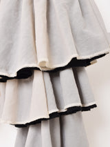 【3色展開】Emerald Motel フリルデザイン タートルネック シアーカットソー