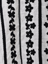 Meridian 花柄 刺繍 長袖シャツ