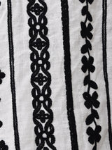 Meridian 花柄 刺繍 長袖シャツ