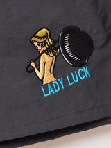 【2色展開】 刺繍入り イージー ショートパンツ Luck Girl