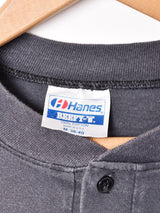 80's アメリカ製 Harley Davidson ヘンリーネック両面プリントTシャツ