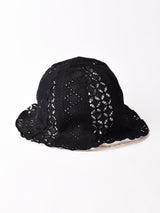【2色展開】カットワーク チューリップハット