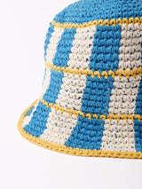 【2色展開】チェック柄 クロシェ バケットハット