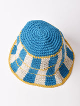 【2色展開】チェック柄 クロシェ バケットハット