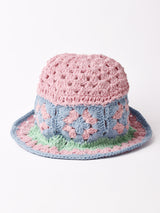 【2色展開】グラニー編み コットンニット ハット