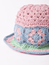 【2色展開】グラニー編み コットンニット ハット