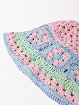 【2色展開】グラニー編み コットンニット ハット