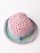 【2色展開】グラニー編み コットンニット ハット