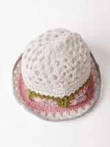 【2色展開】グラニー編み コットンニット ハット