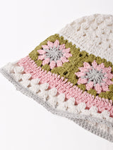 【2色展開】グラニー編み コットンニット ハット