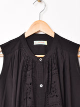 【3色展開】Emerald Motel カットワークレース ノースリーブワンピース