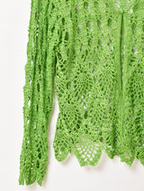 クロシェ カーディガン