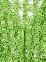 クロシェ カーディガン