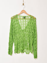 クロシェ カーディガン