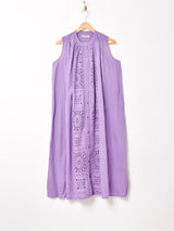 【3色展開】Emerald Motel カットワークレース ノースリーブワンピース