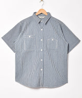 Backers 半袖 ヒッコリーストライプ ワークシャツ
