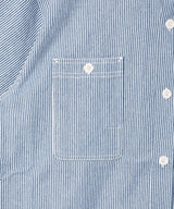 Backers 半袖 ヒッコリーストライプ ワークシャツ