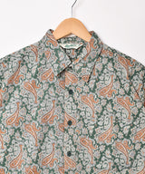 【3色展開】Backers ペイズリー柄 半袖シャツ