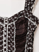 花柄 レース キャミソール