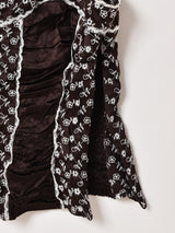 花柄 レース キャミソール