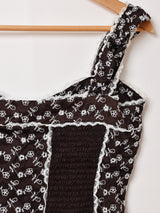 花柄 レース キャミソール