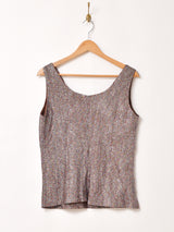 ノースリーブ ラメトップス