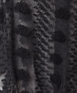 【2色展開】Meridian 半袖 シアーブラウス フラワー