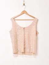 スパンコール ノースリーブトップス