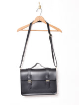 PU スクエアー バッグ ブラック