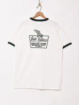 【2色展開】Roller Skate プリント リンガーTシャツ