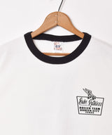 【2色展開】 Roller Skate プリント リンガーTシャツ