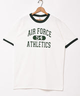 【2色展開】AIR FORCE プリント リンガーTシャツ