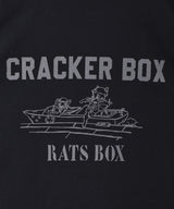 【2色展開】 CRACKER BOX バックプリントTシャツ