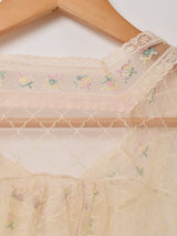 刺繍 ランジェリー ガウン