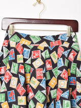 Emerald Motel スタンプ柄 サーキュラースカート