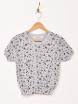 【3色展開】Elcamino 花柄 サマーニット セーター