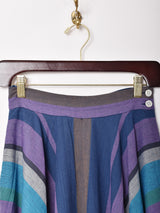 【2色展開】Emerald Motel マルチストライプ サーキュラースカート