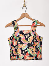 Emerald Motel リーフ柄 ビスチェ