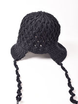 【2色展開】リボン クロシェハット