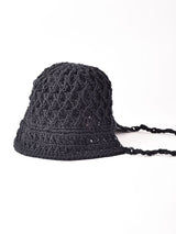 【2色展開】リボン クロシェハット