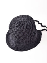 【2色展開】リボン クロシェハット