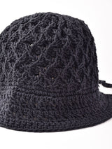 【2色展開】リボン クロシェハット