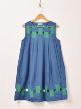 【4色展開】Emerald Motel ブロッキングデザイン ノースリーブワンピース