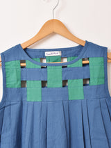 【4色展開】Emerald Motel ブロッキングデザイン ノースリーブワンピース