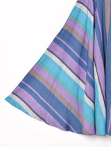 【2色展開】Emerald Motel マルチストライプ サーキュラースカート