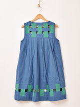 【4色展開】Emerald Motel ブロッキングデザイン ノースリーブワンピース