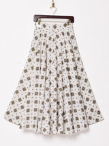 Emerald Motel モノグラム柄 サーキュラースカート